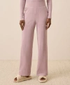 Pact Dream Rib Wide Leg Lounge Pant In Pink