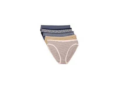 Pact Everyday Classic Fit Bikini 5-pack Women's Underwear Dawn Sky: Sm In Multi