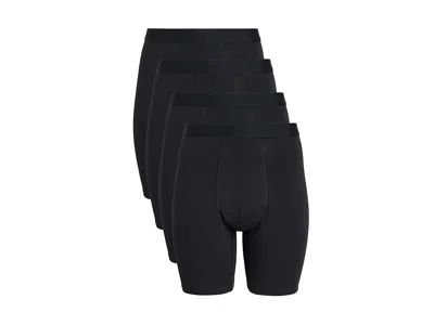 Pact Everyday Extended Boxer Brief 4-pack In Black