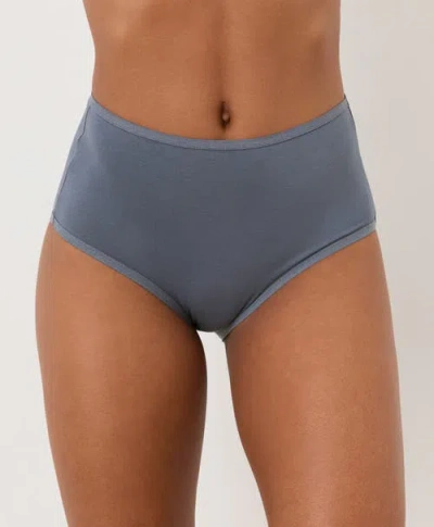 Pact Everyday High Rise Brief 5-pack Made With Organic Cotton In Gray