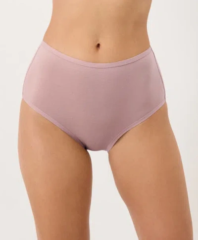 Pact Everyday High Rise Brief 5-pack Made With Organic Cotton In Pink