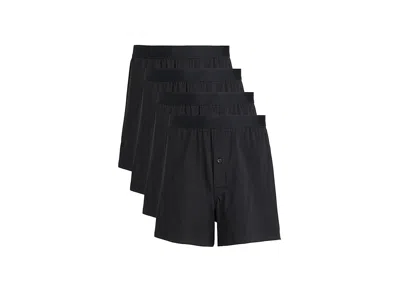 Pact Everyday Knit Boxer 4-pack In Black