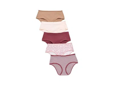 Pact Everyday Mid Rise Hipster 5-pack In Multi