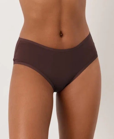 Pact Everyday Mid Rise Hipster 5-pack Made With Organic Cotton In Brown