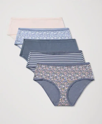 Pact Everyday Mid Rise Hipster 5-pack Made With Organic Cotton In Yellow