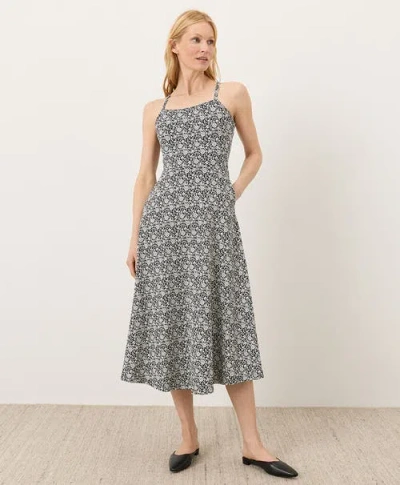 Pact Fit & Flare Midi Dress Made With Organic Cotton In Multi