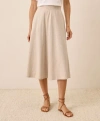 Pact Fit & Flare Midi Skirt In Neutral