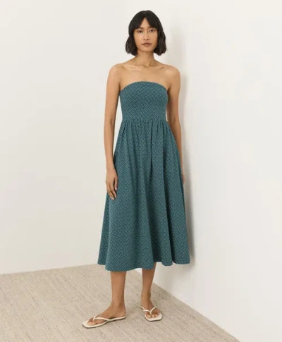 Pact Fit & Flare Strapless Dress Made With Organic Cotton