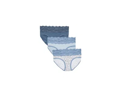 Pact Lace Waist Brief 3-pack In Multi