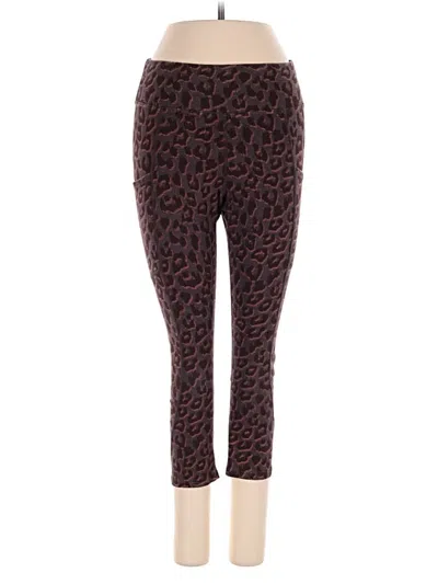 Pre-owned Pact Leggings In Brown