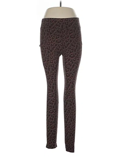 Pre-owned Pact Leggings In Brown