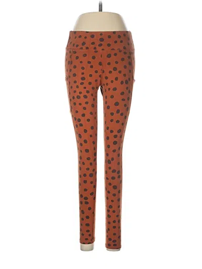 Pre-owned Pact Leggings In Orange