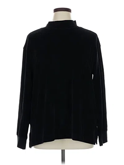 Pre-owned Pact Long Sleeve Top Black Turtleneck Tops