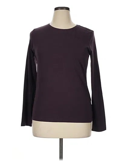 Pre-owned Pact Long Sleeve T-shirt In Burgundy
