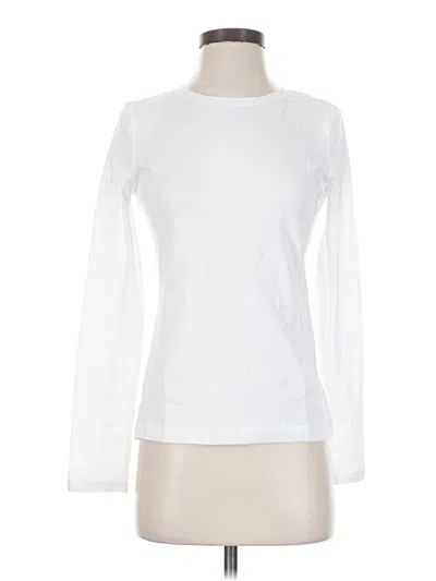 Pre-owned Pact Long Sleeve T-shirt In White