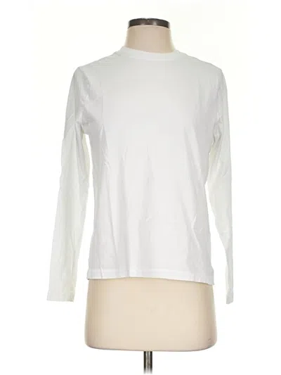 Pre-owned Pact Long Sleeve T-shirt In White