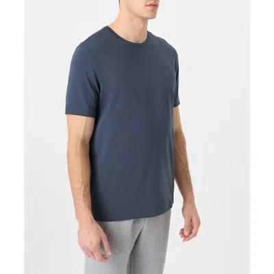 Pact Luxe Essential Classic Fit Crewneck Tee Made With Organic Cotton In Blue