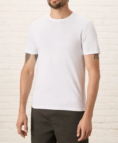 Pact Luxe Essential Slim Fit Crewneck Tee Made With Organic Cotton In White