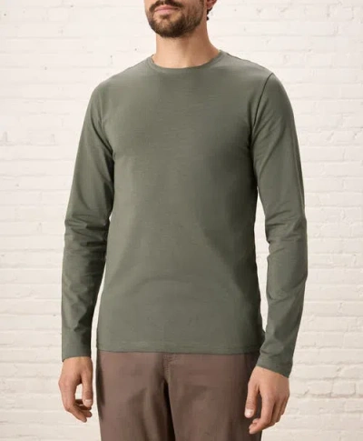 Pact Luxe Essential Slim Long Sleeve Tee Made With Organic Cotton In Transparent