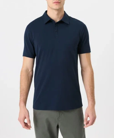 Pact Luxe Essential Slim Polo Made With Organic Cotton In Blue
