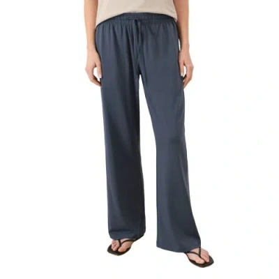 Pact Luxe Essential Wide Leg Pant Made With Organic Cotton In Blue