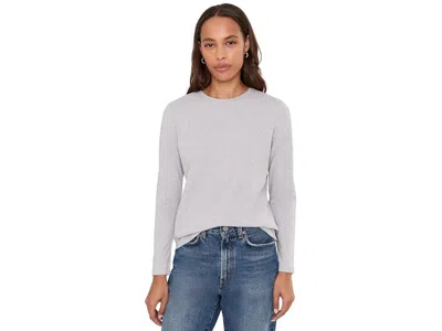 Pact Luxe Signature Long Sleeve T-shirts Women's Clothing Heather Grey: 2xl, Cotton/elastane In Gray