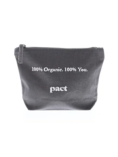 Pre-owned Pact Makeup Bag In Gray