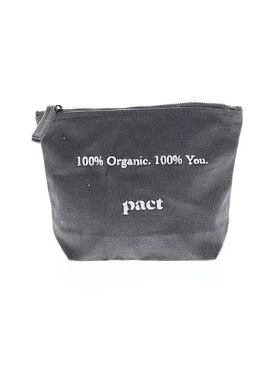 Pre-owned Pact Makeup Bag In Gray