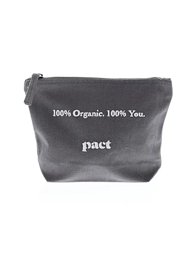 Pre-owned Pact Makeup Bag In Gray