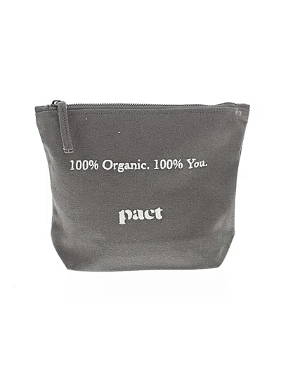 Pre-owned Pact Makeup Bag In Gray