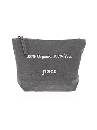 Pre-owned Pact Makeup Bag In Gray