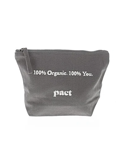 Pre-owned Pact Makeup Bag In Gray