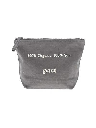 Pre-owned Pact Makeup Bag In Gray