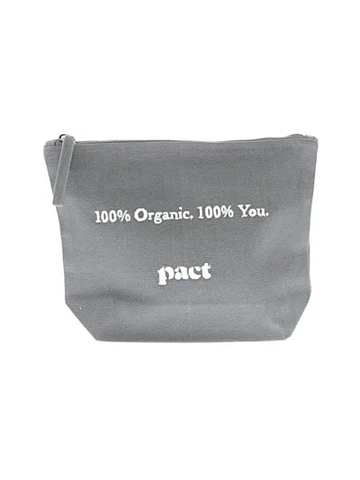 Pre-owned Pact Makeup Bag In Gray
