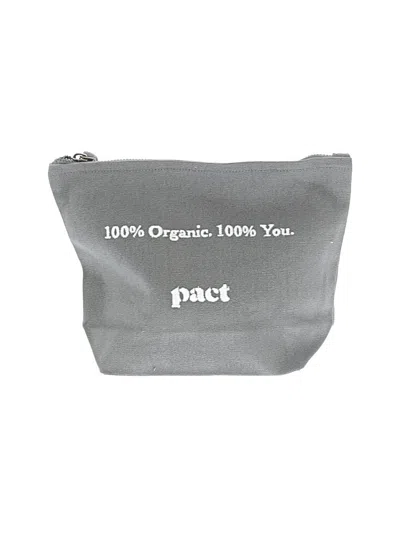 Pre-owned Pact Makeup Bag In Gray