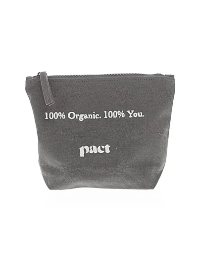 Pre-owned Pact Makeup Bag In Gray