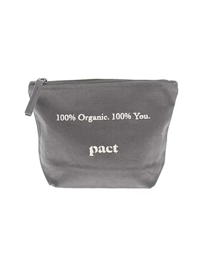 Pre-owned Pact Makeup Bag In Gray