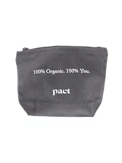 Pre-owned Pact Makeup Bag In Gray