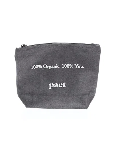 Pre-owned Pact Makeup Bag In Gray