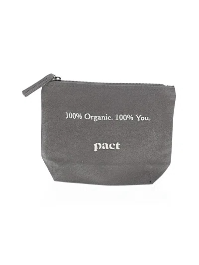 Pre-owned Pact Makeup Bag In Gray