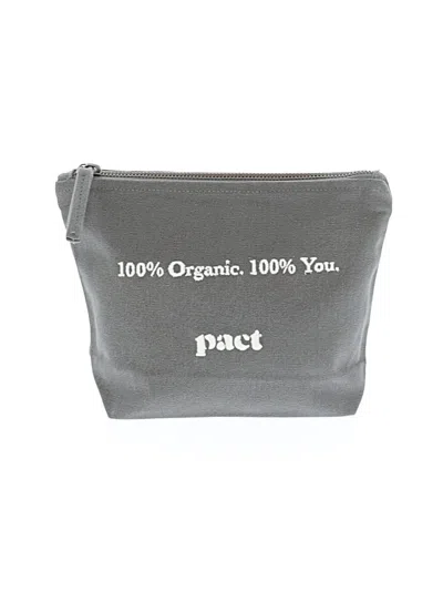 Pre-owned Pact Makeup Bag In Gray