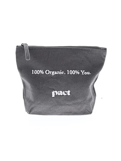 Pre-owned Pact Makeup Bag In Gray