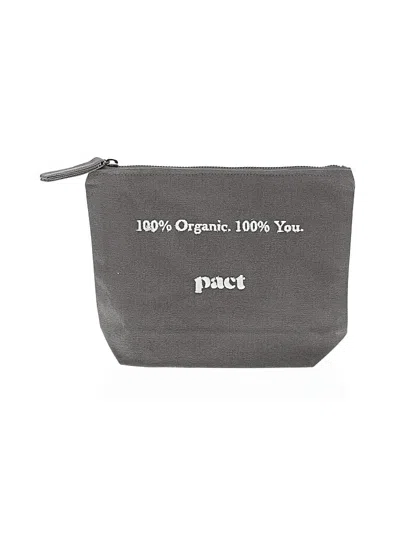 Pre-owned Pact Makeup Bag In Gray