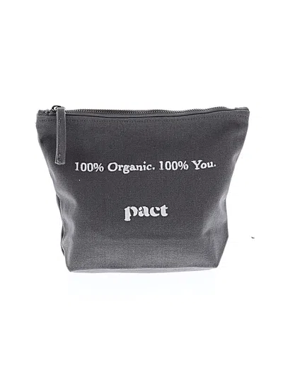 Pre-owned Pact Makeup Bag In Gray