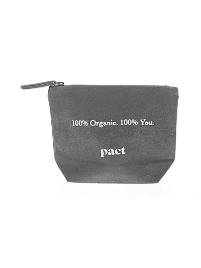 Pre-owned Pact Makeup Bag In Gray