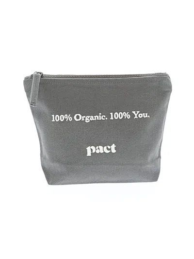 Pre-owned Pact Makeup Bag In Gray
