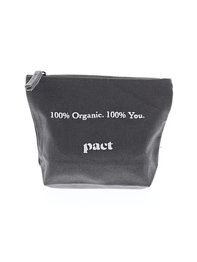 Pre-owned Pact Makeup Bag In Gray