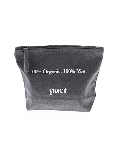 Pre-owned Pact Makeup Bag In Gray