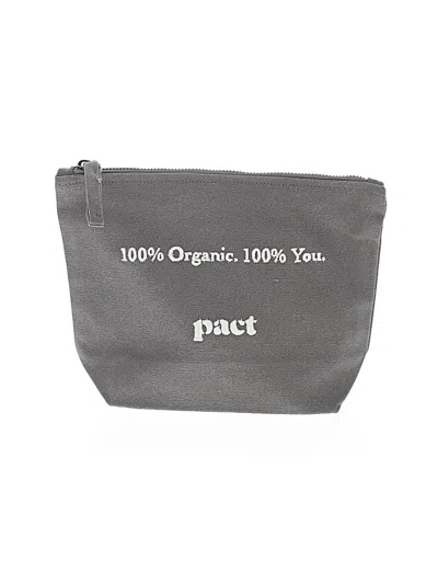 Pre-owned Pact Makeup Bag In Gray