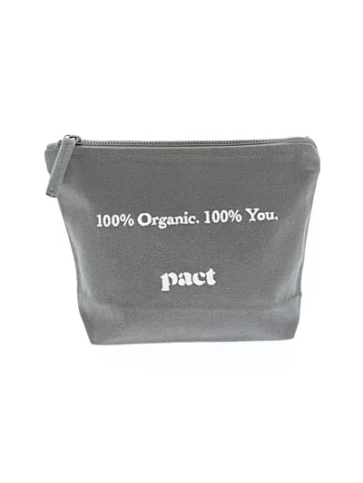 Pre-owned Pact Makeup Bag In Gray